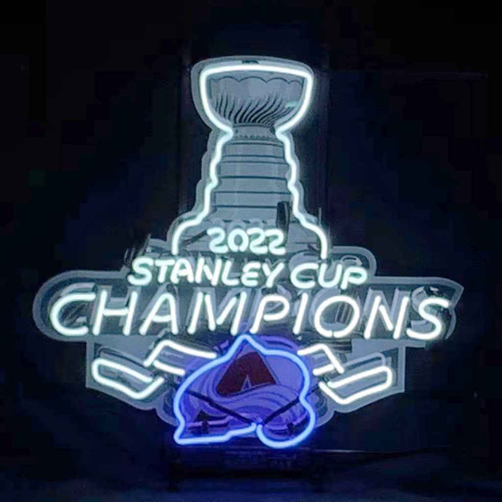 2022 Stanley Cup Champions Colorado Avalanche Neon Signs Light