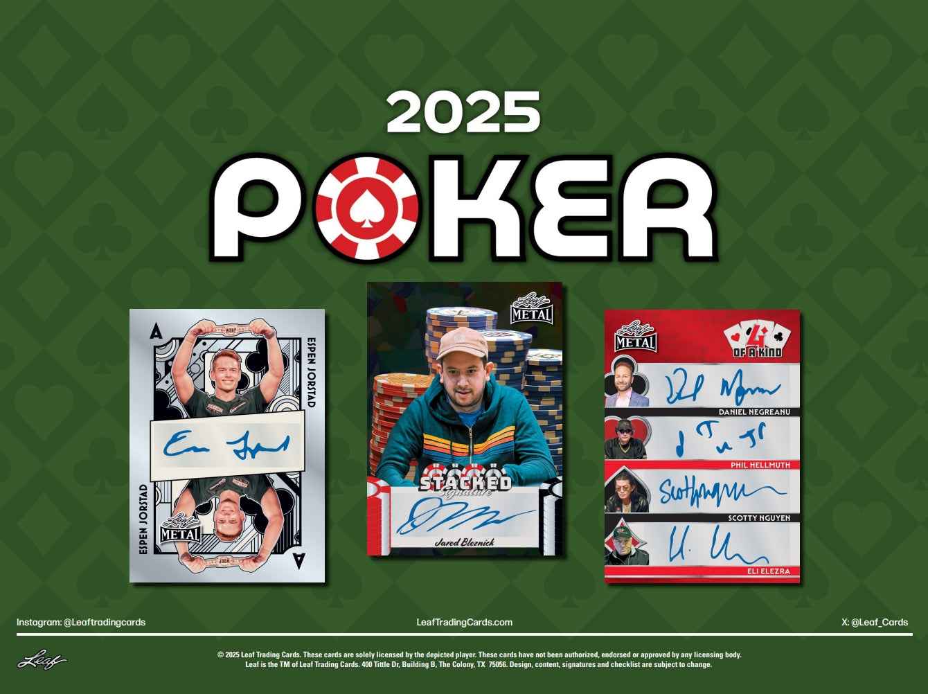 2025 Leaf Metal Poker Hobby Box