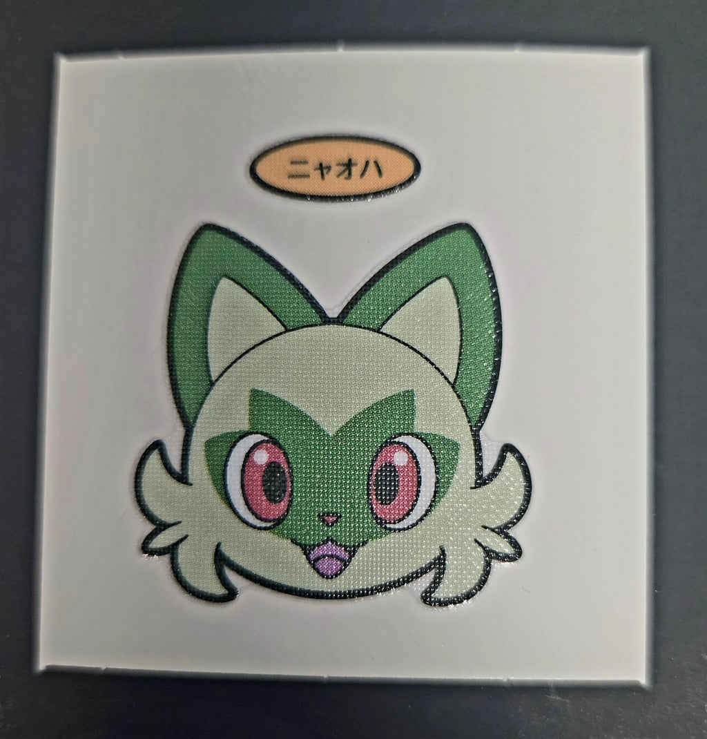 Pokemon Bread Seal Deco Character Sticker - Sprigatito