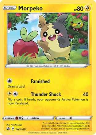 Morpeko SWSH031/307 - SWSH Sword & Shield Promo Cards Holofoil