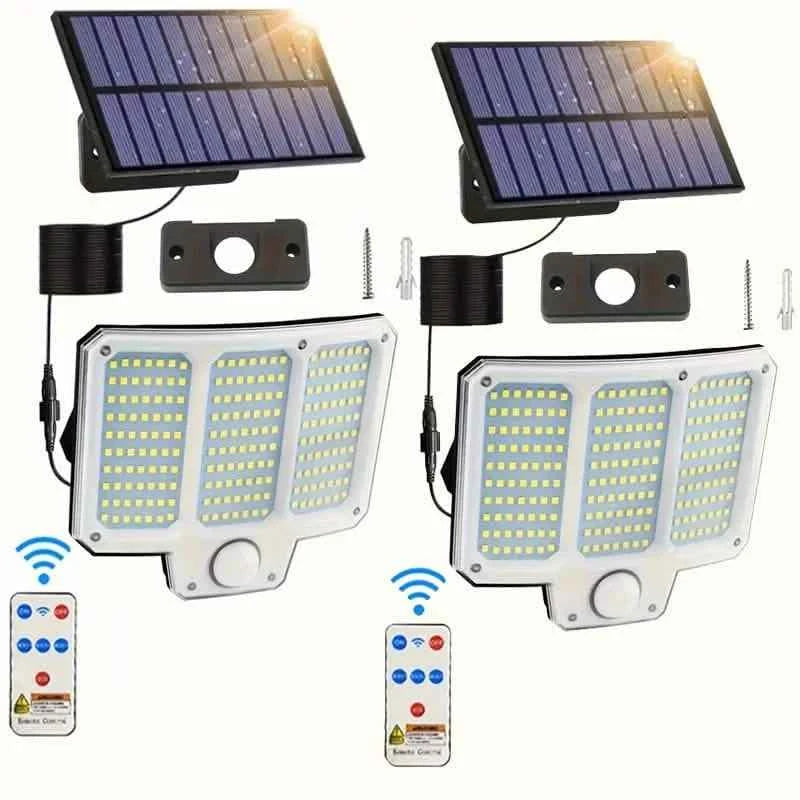 210LED Super Bright Motion Sensor Solar Strong Power LED Garden Wall Lamp