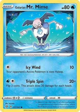 Galarian Mr. Mime 037/192 - SWSH02 Rebel Clash