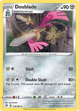 Doublade 134/192 - SWSH02 Rebel Clash
