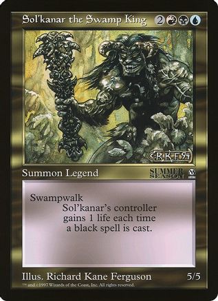 Sol'kanar the Swamp King (Arena League) (OVER-) - Oversize Cards