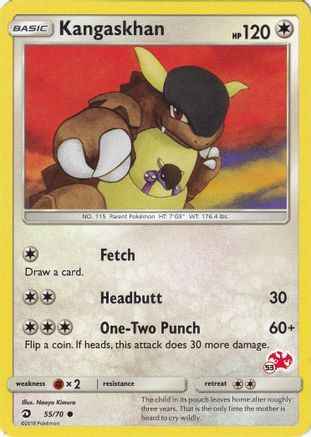 Kangaskhan (# Charizard Stamped) 055/70 - Battle Academy