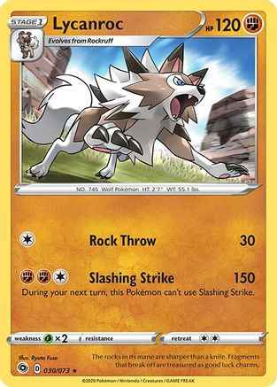 Lycanroc 030/73 - Champions Path Holofoil