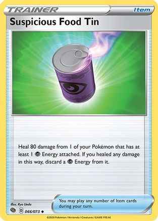 Suspicious Food Tin 066/73 - Champions Path