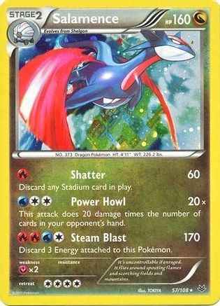 Salamence (Cosmos Holo) 057/108 - Blister Exclusives Holofoil