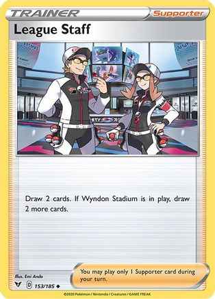 League Staff 153/185 - SWSH04 Vivid Voltage
