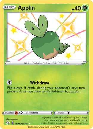 Applin SV012/SV122 - Shining Fates Shiny Vault Holofoil