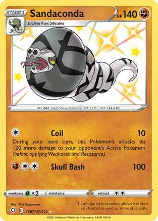 Sandaconda SV071/SV122 - Shining Fates Shiny Vault Holofoil