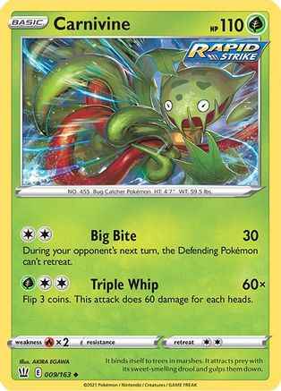 Carnivine 009/163 - SWSH05 Battle Styles