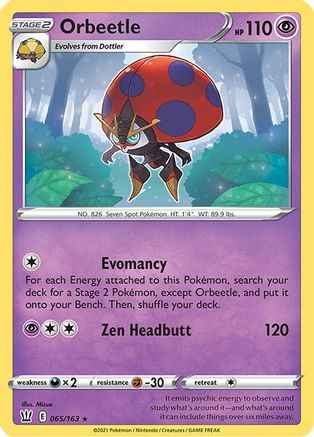 Orbeetle 065/163 - SWSH05 Battle Styles Reverse Holofoil