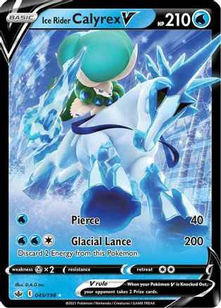 Ice Rider Calyrex V 045/198 - SWSH06 Chilling Reign Holofoil