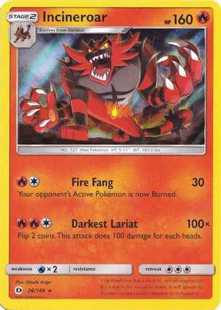 Incineroar (Water Web Holo) 026/149 - Miscellaneous Cards & Products Holofoil