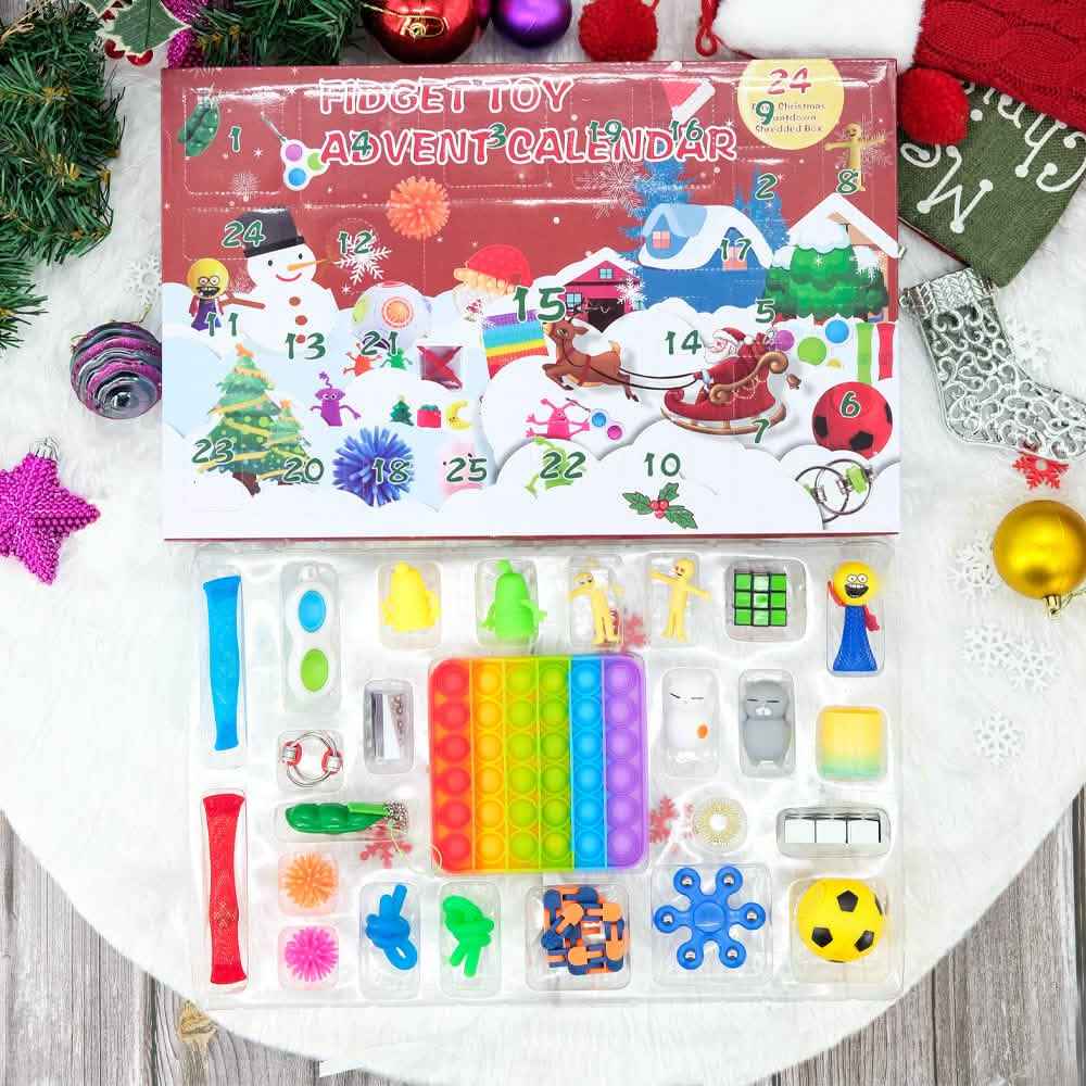 25-Piece: Christmas Advent Fidget Toy Calendar