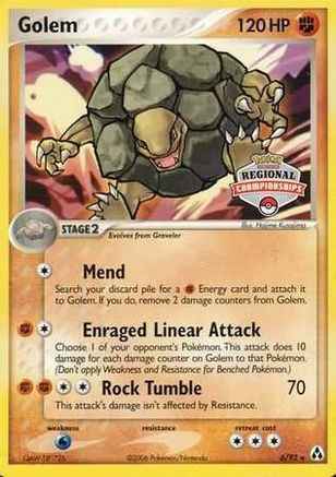 Golem (Regional Championships) 006/92 - League & Championship Cards