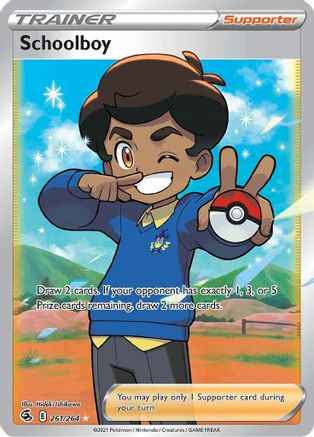 Schoolboy (Full Art) 261/264 - SWSH08 Fusion Strike Holofoil