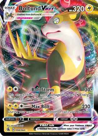 Boltund VMAX 104/264 - SWSH08 Fusion Strike Holofoil