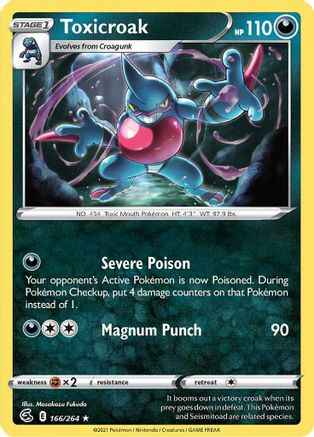 Toxicroak 166/264 - SWSH08 Fusion Strike