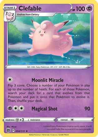 Clefable 054/172 - SWSH09 Brilliant Stars