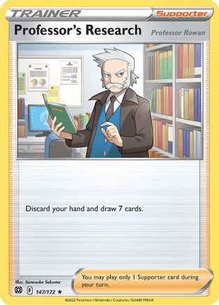 Professor's Research 147/172 - SWSH09 Brilliant Stars Reverse Holofoil
