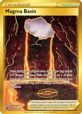 Magma Basin (Secret) 185/172 - SWSH09 Brilliant Stars Holofoil