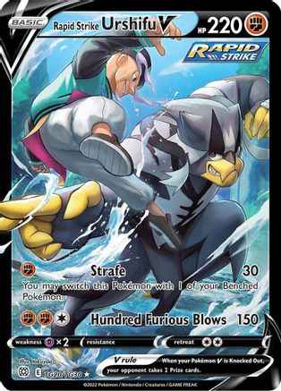 Rapid Strike Urshifu V TG20/TG30 - SWSH09 Brilliant Stars Trainer Gallery Holofoil