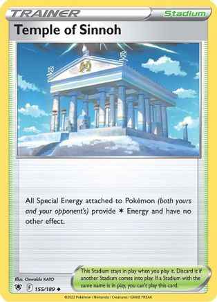 Temple of Sinnoh 155/189 - SWSH10 Astral Radiance Reverse Holofoil
