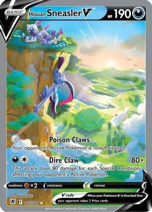 Hisuian Sneasler V (Alternate Full Art) 175/189 - SWSH10 Astral Radiance Holofoil