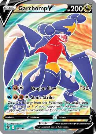 Garchomp V (Full Art) 178/189 - SWSH10 Astral Radiance Holofoil