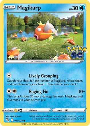 Magikarp 021/078 - Pokemon GO