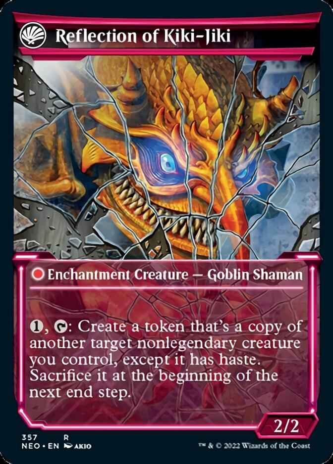 Fable of the Mirror-Breaker // Reflection of Kiki-Jiki (NEO-357) - Kamigawa: Neon Dynasty: (Showcase, fandfc)