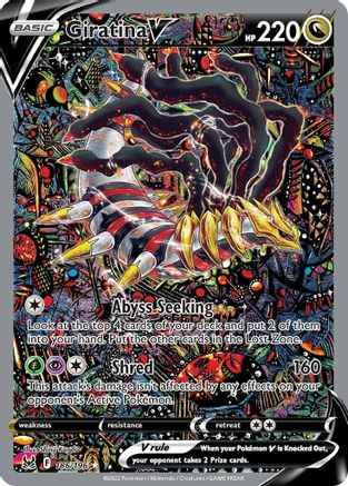 Giratina V (Alternate Full Art) 186/196 - SWSH11 Lost Origin Holofoil