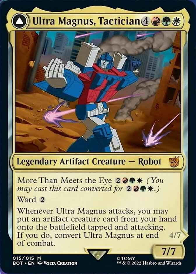 Ultra Magnus, Tactician // Ultra Magnus, Armored Carrier (BOT-015) - Transformers: (convertdfc)