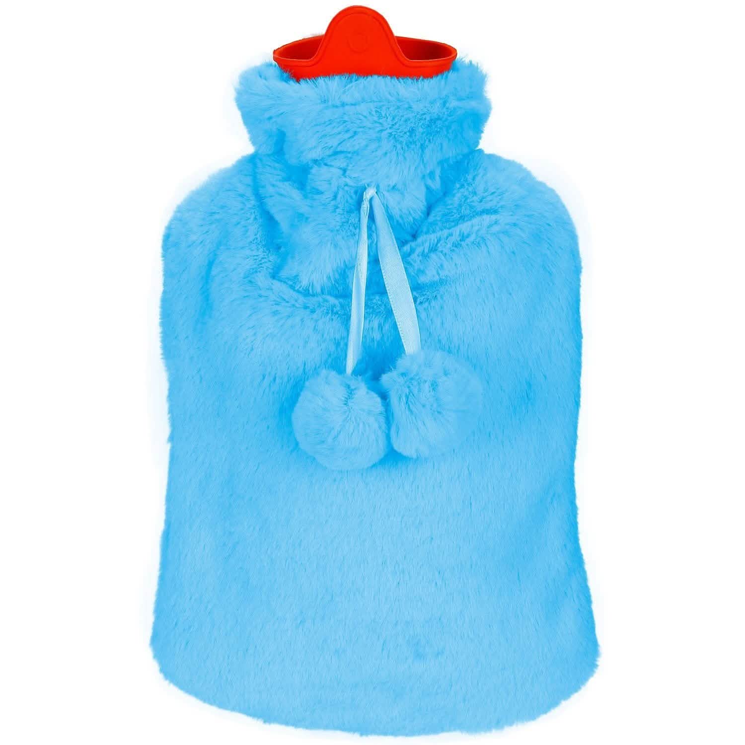 2L Hot Water Bottle with Plush Cover