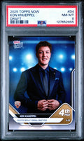 Graded 2025 Topps Now Kon Knueppel #D4 Rookie RC Basketball Card PSA 8 Near Mint