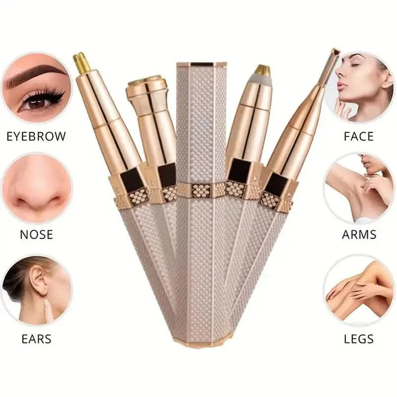 4-in-1 Facial Electric Shaver for Women