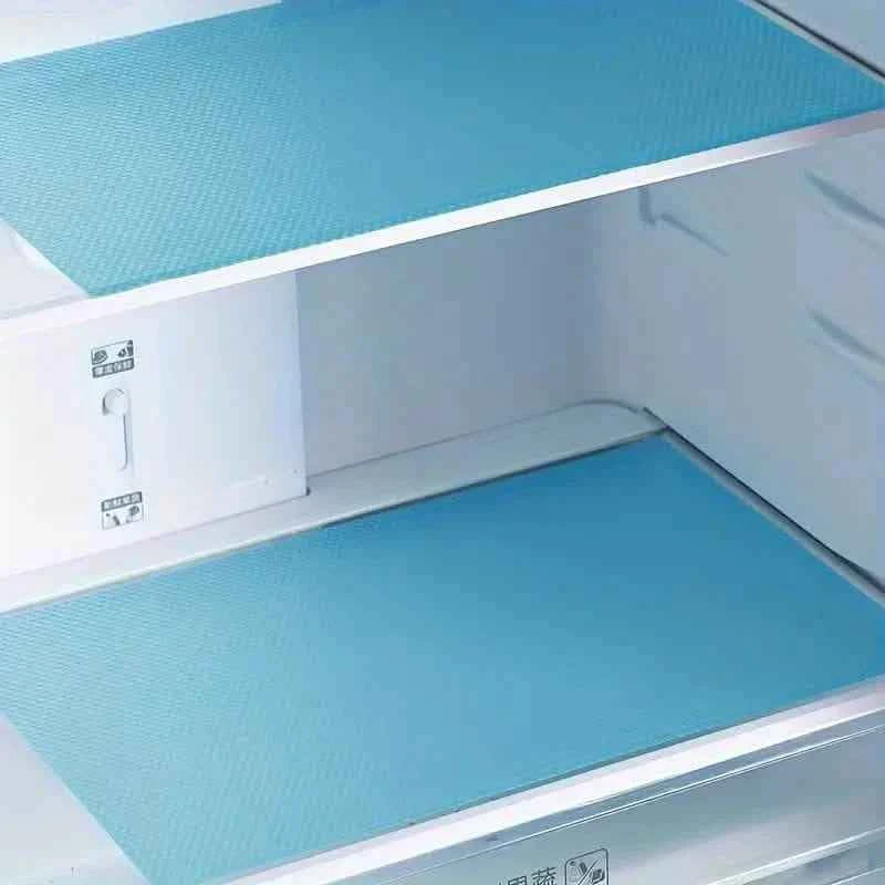 4-Piece Set: High-Quality Refrigerator Liners - Customizable Cabinet Mats