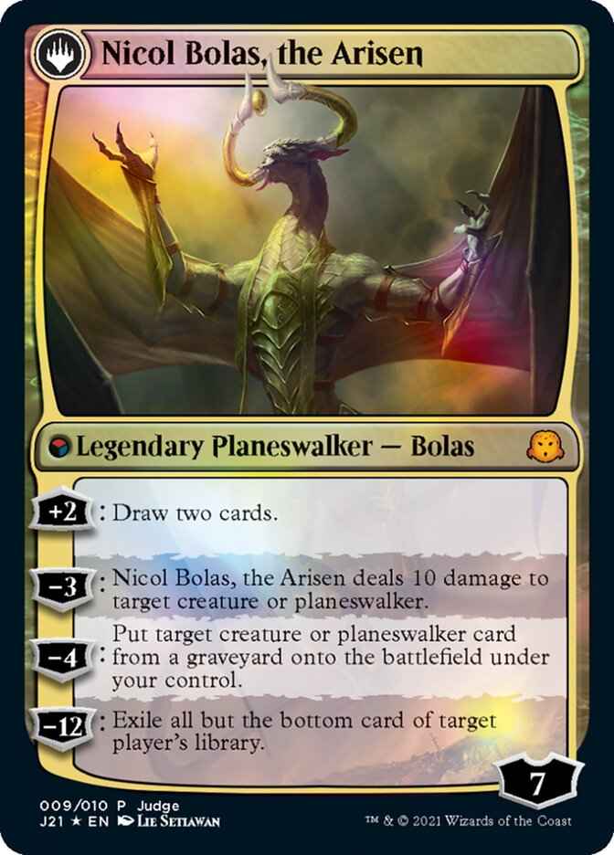 Nicol Bolas, the Ravager // Nicol Bolas, the Arisen (JDG-009) - Judge Gift Cards 2021: (originpwdfc) Foil