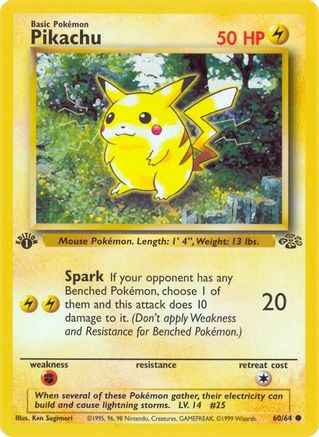 Pikachu 060/64 - Jungle 1st Edition