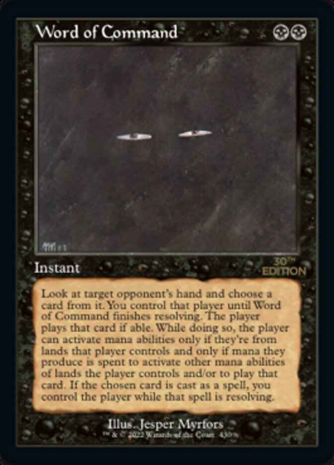 Word of Command (30A-430) - 30th Anniversary Edition