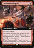 Unquenchable Fury (NEC-063) - Neon Dynasty Commander: (Extended Art)