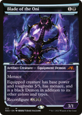 Blade of the Oni (NEO-377) - Kamigawa: Neon Dynasty: (Showcase) Foil