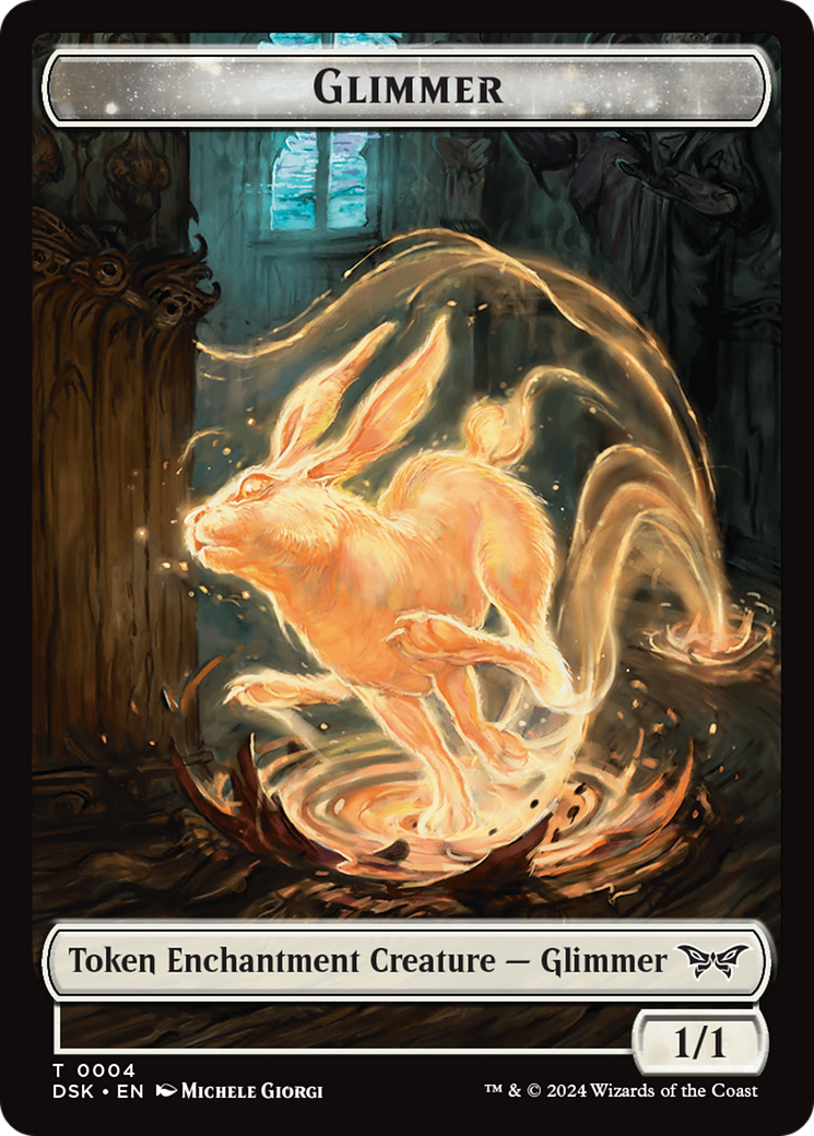 Glimmer Token (DSK-004) - Duskmourn: House of Horror Tokens Foil