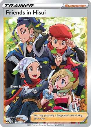 Friends in Hisui (Full Art) 148/159 - Crown Zenith Holofoil