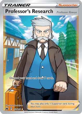 Professor's Research (Full Art) 150/159 - Crown Zenith Holofoil