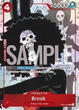Brook - OP01-022 (Alternate Art) (OP01-022) - One Piece Promotion Cards Foil
