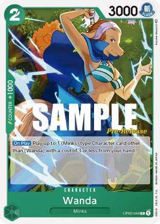 Wanda (OP02-044) - Paramount War Pre-Release Cards