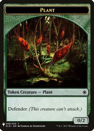 Plant // Emblem - Chandra, Roaring Flame Double-Sided Token (LIST-6 // 14) - The List Reprints